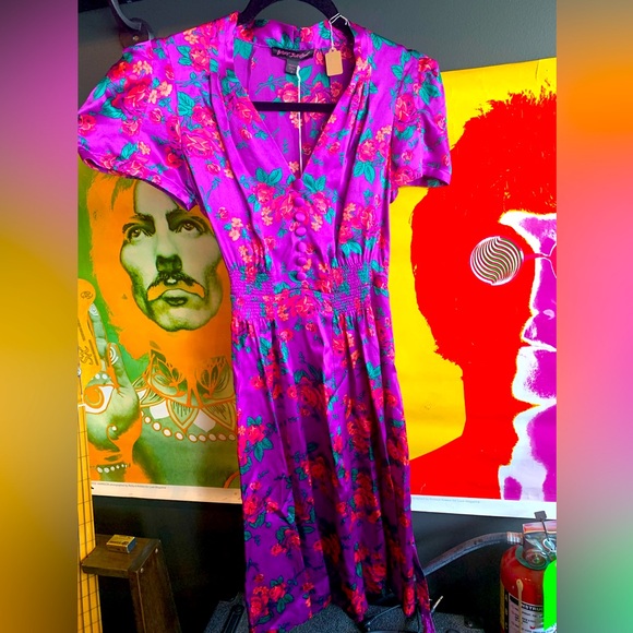 Gorgeous Silk Betsey Johnson Dress - Picture 1 of 5